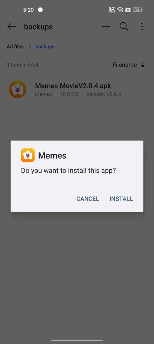 Steps to Add Subtitles in Memes APK 1
